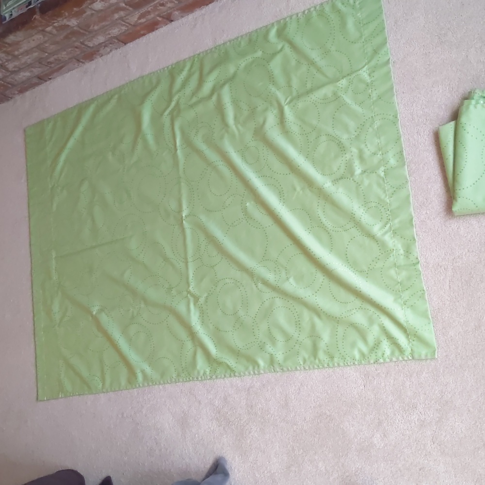 Green black out curtains/panels - Picture 2 of 8